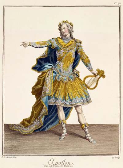 Costume for Apollo in the opera 